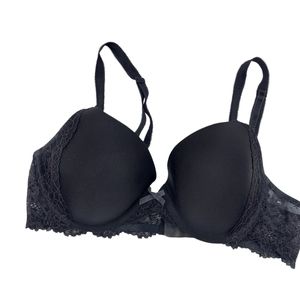 Victoria's secret black bra dream angels perfect coverage 36B